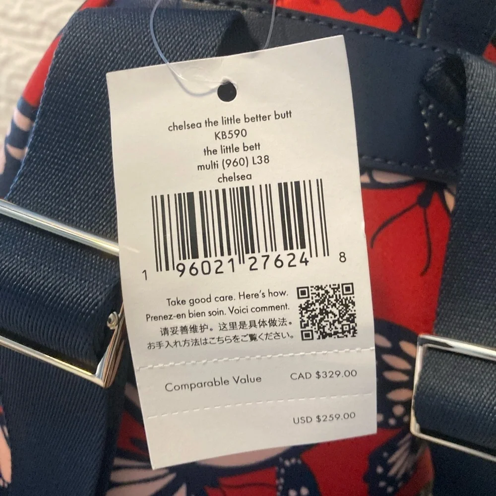 New Kate Spade Chelsea butterfly backpack